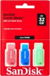 USB m&auml;lupulk SanDisk Cruzer Blade 32GB, USB 2.0, l&ouml;&ouml;gikindel