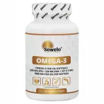 Toidulisand Omega 3 1000 mg EPA, DHA ja vitamiin E-ga, 100 kapslit, Sowelo