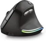Ergonoomiline vertikaalne hiir laetava akuga