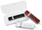 Nahast USB m&auml;lupulk 4 GB graveeringu ja karbiga