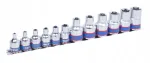 KING TONY peasarjade komplekt 1/2", 3/8" TORX, 12 tk, E4-E20