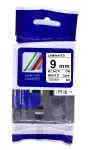 Kleepuv riba Brother TZ2-221 / TZe-221, 9 mm, valge musta tr&uuml;kiga