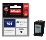 ACTIVEJET AH-704BR tindikassett must, HP 704 CN692AE jaoks