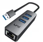 USB jaotur UNI X543, 4 pesa, RJ45