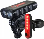 Jalgratta LED eesled 1800 lm ja tagatulede komplekt
