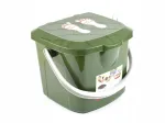 Plastikust jalapink-&auml;mber BRANQ, 15,5 l, roheline