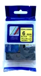 Brother TZ-S611 / TZe-S611 lint, 6 mm, kollane, eriti tugev