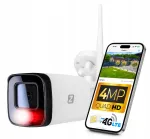 V&auml;lise IP-kaamera HORN 4MP, 4x suum, GSM/3G/4G LTE, metallkorpusega, LED, heli, SIM-kaart