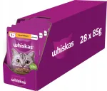 WHISKAS niiske kassitoit kanaga, 28 x 85 g