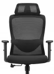 Ergonoomiline kontoritool Hell's Chair HC-1040, must, kangas