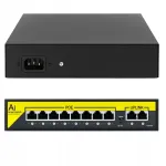 PoE v&otilde;rgu l&uuml;liti 8 pordiga, 100Mbps, 120W, valvekaameratele