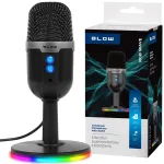 USB kondensaatormikrofon RGB LED-ga, m&auml;ngimiseks ja karaokeks
