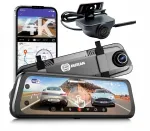 Peegelkraaniga 4K WIFI auto videosalvesti tagakaameraga