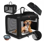 Kokkupandav loomade transpordikast TRANSPORTER BOX XL, must, 81,3 x 58,4 x 58,4 cm