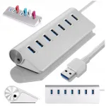 USB jagaja, 7&times; USB 3.0, alumiinium