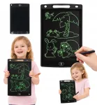 Joonistusplaat lastele, LCD, 8,5", must