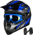 Laste mootorratturi kiiver Y-M, 48&ndash;50 cm, cross- ja ATV s&otilde;iduks