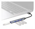 USB 3.0 5 Gbps jagaja alumiiniumkorpuses, Windows/MacOS/Linux &uuml;hilduv