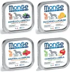 Koerakonservid Monge Monoprotein Fruit puuviljadega, 12 x 150 g, erinevad maitsed