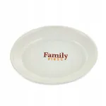 Keraamiline taldrik Family First valge kassi pildiga, 11 cm