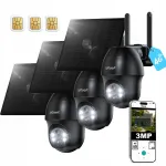 V&auml;ljas valvekaamerad 3MPX, 4G LTE, SIM-kaardiga, 3 tk