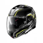 Motorrattakiiver NOLAN N100-5 BALTEUS N-COM, must/matt kollane, XS