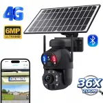 P&auml;ikeseenergiaga 6MP 36&times; PTZ j&auml;lgimiskaamera kahe objektiiviga, 4G &uuml;hendus