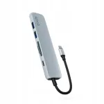 Alumiiniumist Epico 6-in-1 USB-C 100W PD jagaja, sinine
