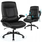 Kontoritool Ralex-chair, ergonoomiline, must, PU