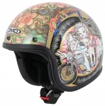 Motorratturi kiiver DMD RETRO WOODSTOCK, suurus L