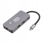 USB-C jagaja TB 7-&uuml;hes: HDMI, USB, SD/TF, RJ45 (2500 Mbps), PD