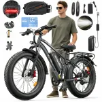 Elektrijalgratas ZAZAWORK CF26, 1500W, 20Ah, 120 km, 26", korviga