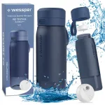 Vee filterpudeli komplekt Wessper B2 Tritan 700ml sinine Actitex Disc