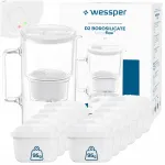 Vee filter Wessper D2 BOROSILICATE FF 3l valge koos 12 filtriga