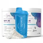 Konditsioneeride komplekt Protein nutrispace WPC 80 100% Natural 2x 385g ja shaker