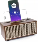 Traadita Bluetooth 5.0 puidust helik&otilde;lar FM raadio, microSD ja AUX-iga koduseks kasutuseks
