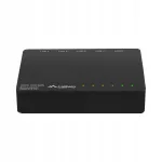 Lanberg PoE+ l&uuml;liti, 5x 1Gb, 4 PoE porti, 30W/port, maks. 60W