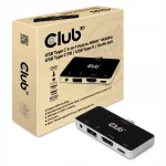 USB-C jagaja Club3D 4in1 HDMI, USB, USB-C, audio, 4K 60Hz, PD 100W