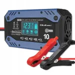 Akulaadija parandamisfunktsiooniga, 12&ndash;24V, 10A, LCD-ekraaniga