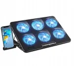 15,6&ndash;17,3'' s&uuml;learvuti jahutusalus 6 USB LED ventilaatoriga
