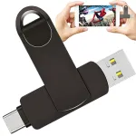 512 GB USB m&auml;lupulk USB-C ja USB-A pistikutega, OTG, sobib telefonidele, Android ja iPadile