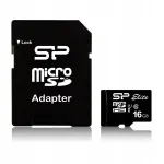Silicon Power microSDHC Elite 16GB CL10 UHS-1 (U1) m&auml;lukaart adapteriga