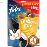 Purina Felix Knabber Mix Original maiused kassidele, 330 g, suur pakend