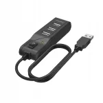 HAMA USB-jaotur 4x USB-A, l&uuml;lititega, 1,8 m