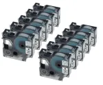 Kleepuv lint Dymo 45013, 12 mm, valge, must tekst, S0720530, 10 tk komplekt