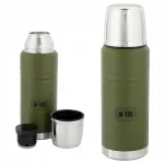 Reisitermos M-Tac, 750 ml, roostevaba teras, tassiga, oliivroheline