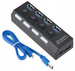 USB jaotur 4 porti ja l&uuml;litiga, 3.0, 3102a