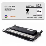 HP Color Laser 150a/150nw must toonerkassett 117A W2070A mikroskeemiga