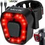 Jalgratta tagumine LED lamp USB VAYOX