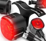 Tagumine LED jalgrattatuli 6-režiimiga, USB-C, t&ouml;&ouml;aeg kuni 100 tundi